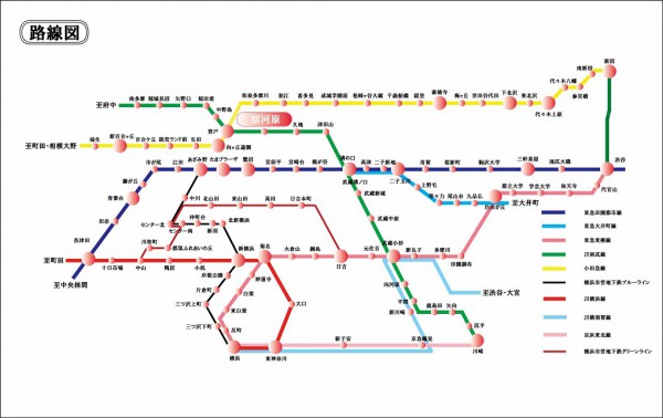 路線図 （宿河原駅）