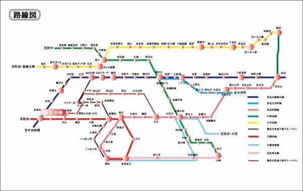 路線図 （十日市場駅）