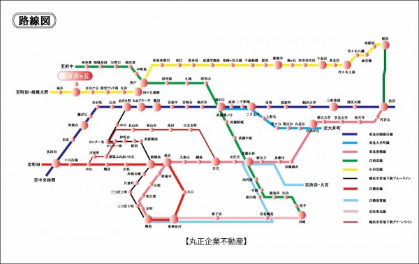 路線図 （新百合ヶ丘）