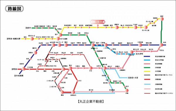 路線図 （祖師ヶ谷大蔵）