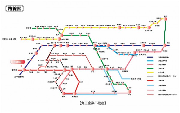 路線図（長津田）