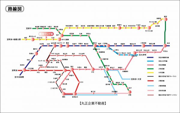 路線図 （読売ランド前）